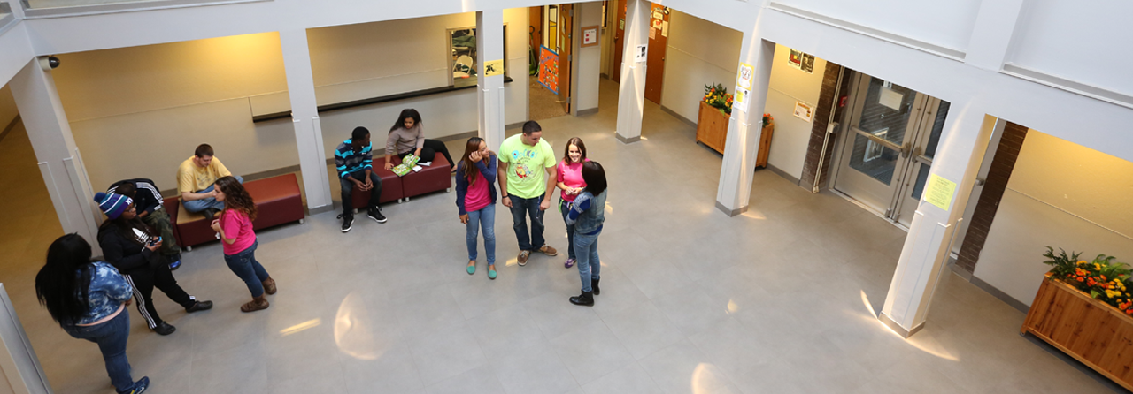 Students in public space